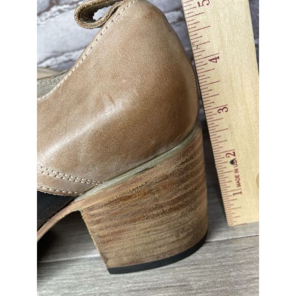 Freebird by Steven Mabel Brown Leather Oxfords Western Boots Women Sz 11M US/42 - Picture 12 of 16